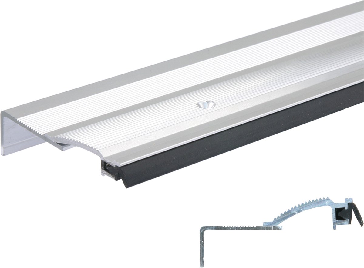 Slijtdorpel Aluminium 100 cm voor Dorpel van 32 tot 56 mm | Per Stuk