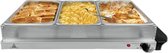 Clever Buffet réchaud - Réchaud - Chafing Dish - Bain- marie - Réchaud - 2x2,4L & 2x1,1L - Inox
