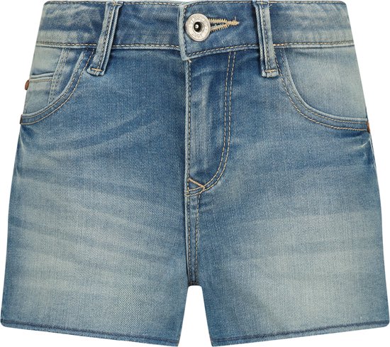 Vingino Short Daizy Meisjes Jeans - Mid Blue Wash - Maat 140