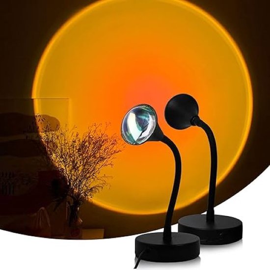 360-Graden Draaibare Sunset LED Projectorlamp - Romantische Sfeerverlichting met USB-aansluiting - Zonsondergang led-projectorlamp