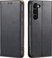 Luxe BookCover Hoes Etui geschikt voor Samsung Galaxy S23 Zwart
