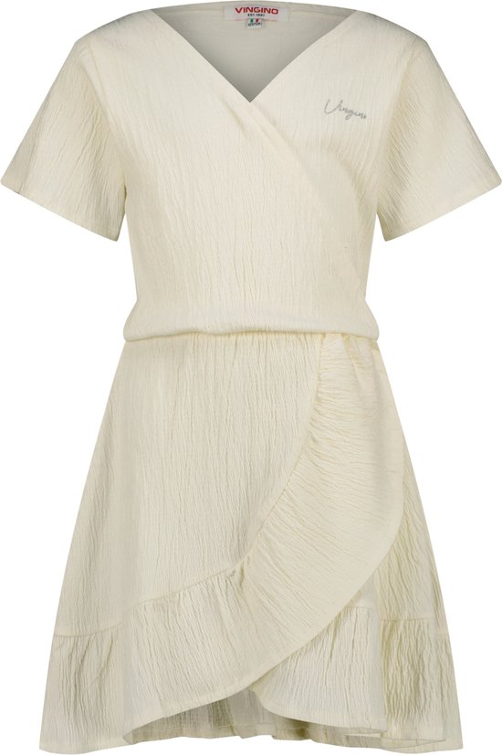 Vingino Midi Dress Presila Meisjes Jurk - Off white - Maat 140