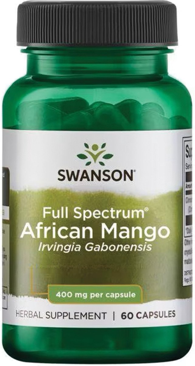 Goedkoopste Swanson - Full Spectrum African Mango - Afrikaanse mango (Irvingia gabonensis) - 400mg - 60 Capsules