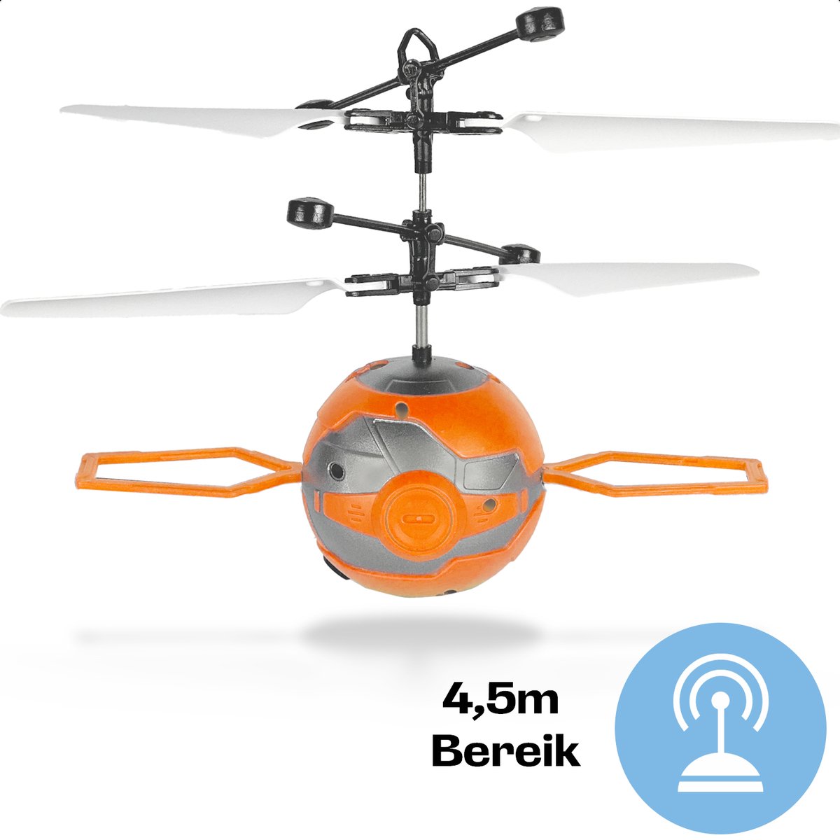 GAGATO Mini Flight Drone Oranje - Zelfvliegende Hover Drone - Balanceerbaar door Sensor op hand - Inclusief Uitbreidingset