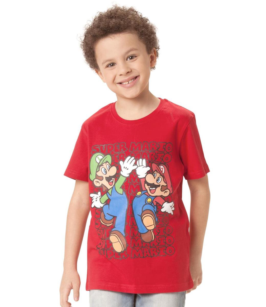 preambule Ongehoorzaamheid bijstand Super-Mario-Bros-T-shirt-met-korte-mouw-rood-maat-134 | bol.com