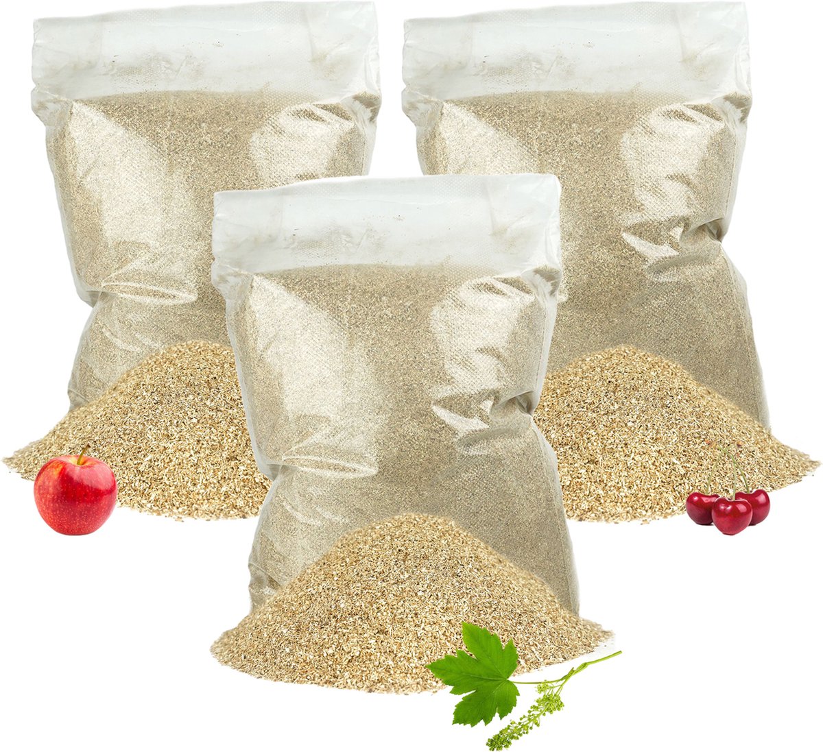 Rookmot Assortiment - 3x 4L - Appel - Kers - Beuken - Rookhout