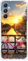 Back Case TPU Siliconen Hoesje Geschikt voor Samsung Galaxy A05s Telefoon Hoesje met doorzichtige rand Amsterdamse Grachten
