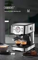 HiBREW Koffie Machine H5 - Koffiezetapparaat - Zilver/Zwart - 20bar - espresso/cappuccino machine