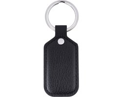 Wearable betaal sleutelhanger - vegan leer - kleur Night Black - contactloos betalen - gadget - NFC - digitaal visitekaartje