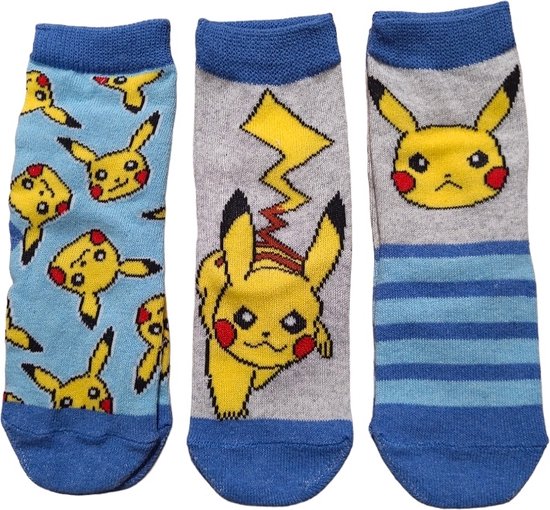 Paquet de 6 chaussettes pour garçons Pokémon Pikachu - 23-26 | bol