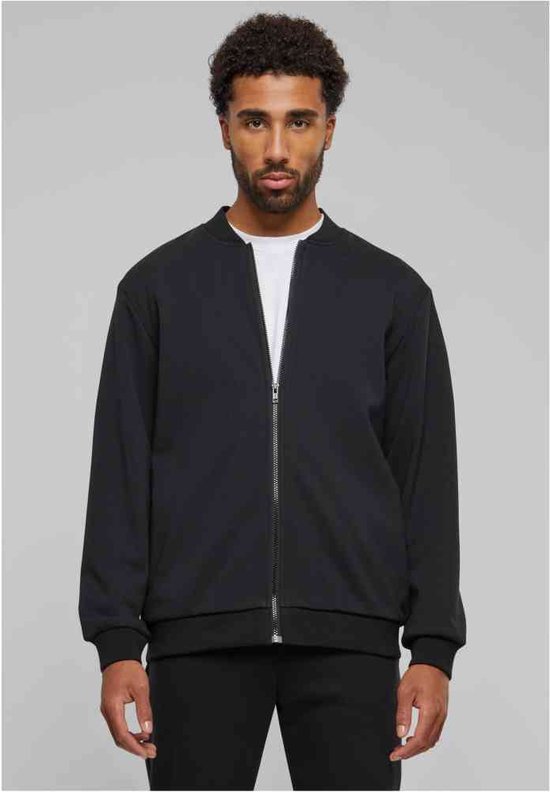 Urban Classics - Cozy College jacket Sweater/trui met rits - 5XL - Zwart