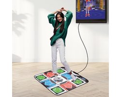 #Winning Plug & Play Dansmat voor één Speler - Dansmat - RCA Aansluiting - 9 Spellen - 110 Liedjes - 94433