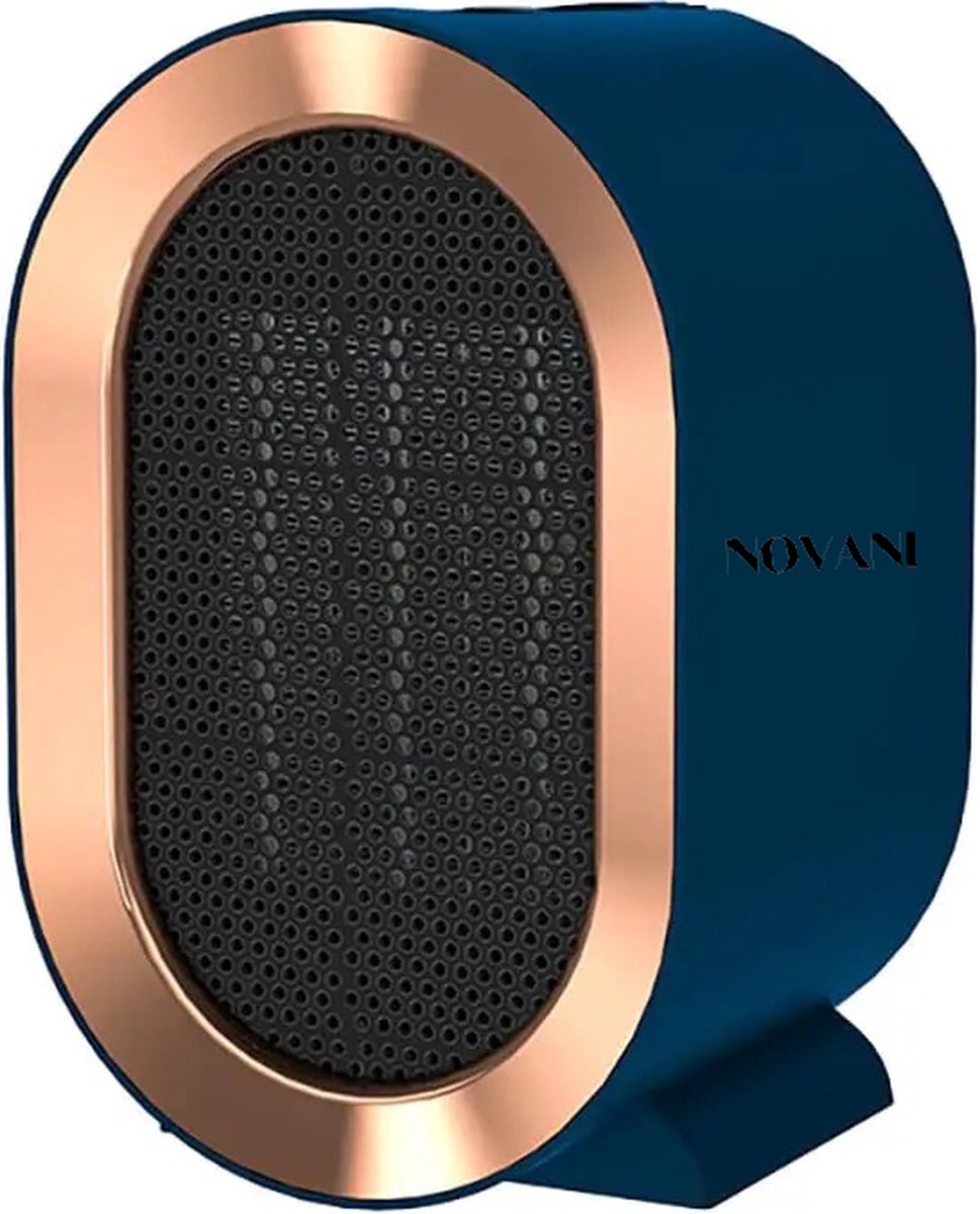 Novani Luxe Elektrische ventilator kachel Verwarming 800W 1200W Winter Zuinige Verwarming Blauw Blue Kerstcadeau