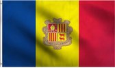 New Age Devi - "Andorraanse Vlag - Flag of Andorra - 150 x 90 cm - Polyester - Vlaggen "