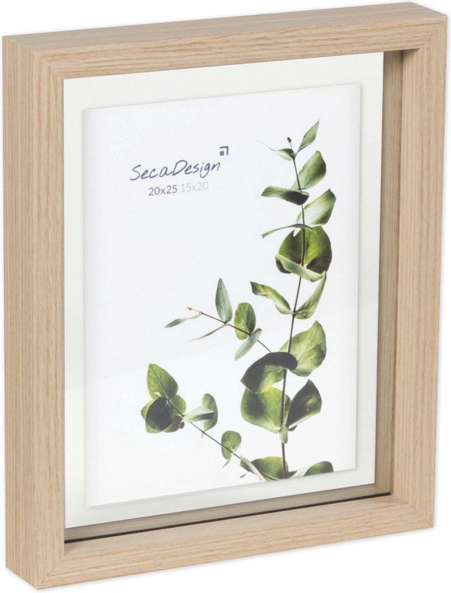 SecaDesign fotolijst Flyte - 20x25 - naturel - zwevend effect