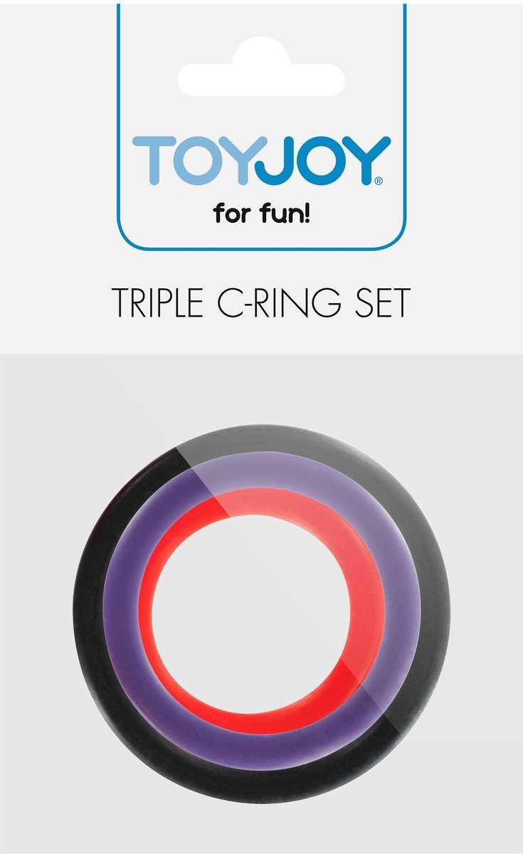 Goedkoopste ToyJoy triple Rings - Cockring - 3 stuks