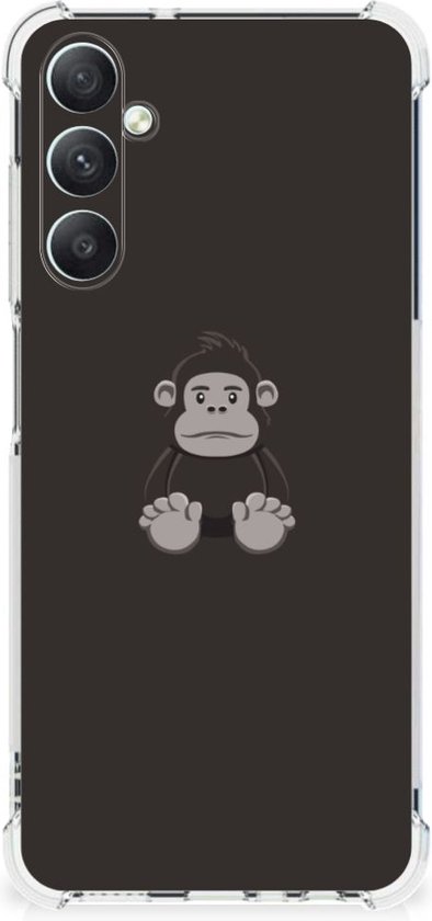 Smartphone hoesje Geschikt voor Samsung Galaxy A05s Hoesje Bumper met transparante rand Gorilla