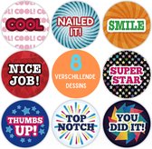 500 stickers op rol - beloningsstickers - sticker rol - stickers kinderen - motivatie stickers