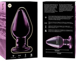 NEBULA SERIES BY IBIZA - MODEL 3 ANAL PLUG BOROSILICATE GLASS 11 X 5 CM PINK | BUTTPLUG | GLASS ANAL PLUG | BEST SEX TOY FOR MAN | BEST SEX TOY FOR WOMAN