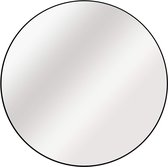 Wandspiegel - ronde spiegel Circle - Ø 50 cm - matzwart - hangspiegel rond - wandspiegel groot