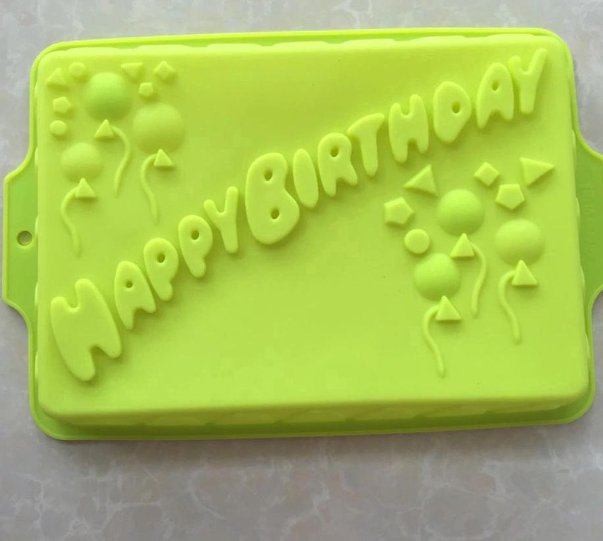 New Age Devi - Happy Birthday Taartvorm - Kind - Feest - 34cm x 23cm - Bakvorm - Cakevorm - Siliconen