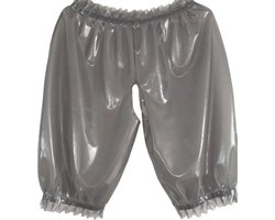 Erotische Latex Rubber Broek - Unisex - Open kruis - Elastisch