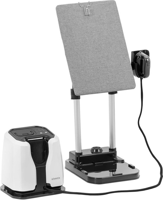 Professionele strijkmachine, intelligente stoomstrijkijzer met touchscreen, Ai-stem, 5 strijkprogramma's en temperatuurinstelling, strijkautomaat voor overhemden, broeken, lakens, 2200 W, wit