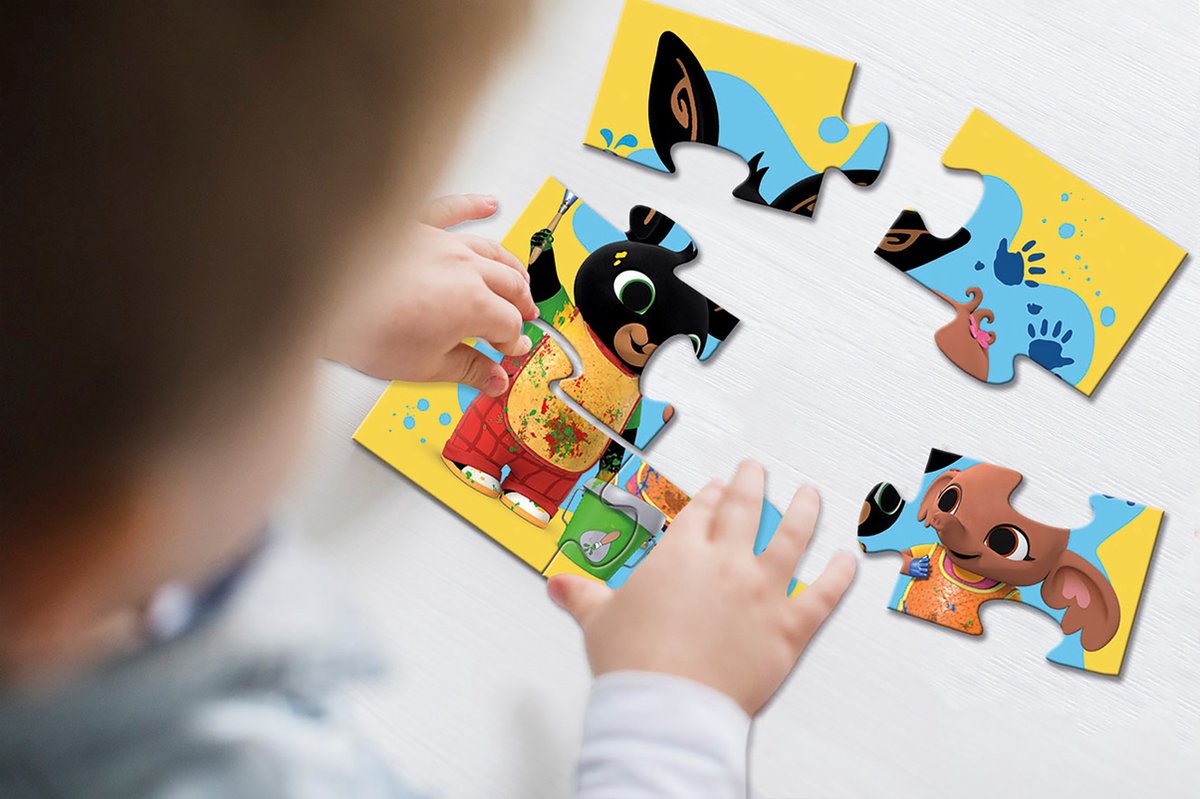 Bing puzzel 4 in 1 educatief peuter speelgoed - kinderpuzzel 4x6x9x16 stukjes leren puzzelen - cadeautip puzzel 3 jaar en ouder - Bambolino Toys — afbeelding 9