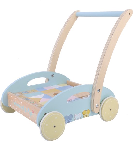 Woezel en Pip Woezel en Pip Baby Blokkenkar van Woezel en Pip — afbeelding 5