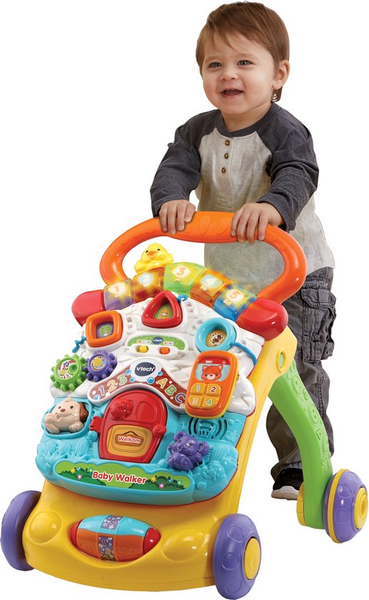 VTech 2 in 1 Baby Walker - Loopwagen Baby - Educatief Baby Speelgoed - Licht & Geluidseffecten - Nederlands Gesproken Speelgoed - Cadeau - 9 tot 36 Maanden