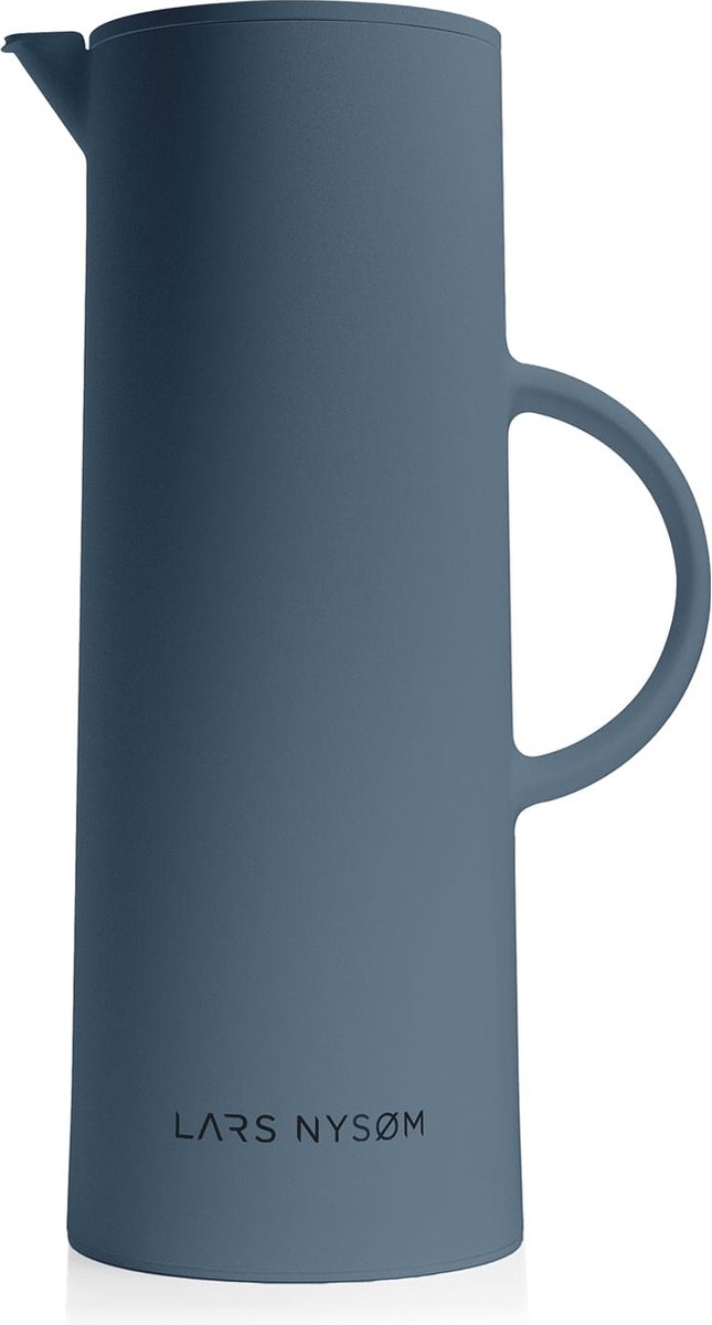 LARS NYSØM - 'Sindsro' Thermische Koffiekaraf - Premium Thermos Koffie- en Theekaraf - 12 Uur Heet & 24 Uur Koud - Blue Stone
