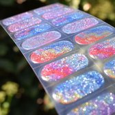 By Emily® Gel Nail Wraps & Gellak Stickers - Burst of Color - Nagelstickers - Gel Nagel Folie - DIY Manicure - Langhoudende Nail Art - UV LED Lamp Vereist - Trendy Designs - SpringNails- Lente - Nagels Inspiratie - Veilig voor Nagels - 20 Stickers