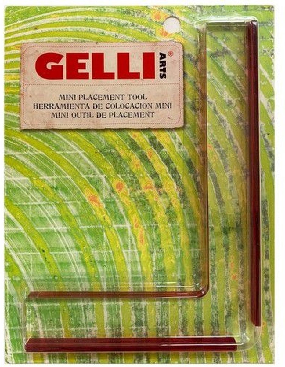 Gelli Arts creatieve placement tool mini voor monoprints en scrapbooks.