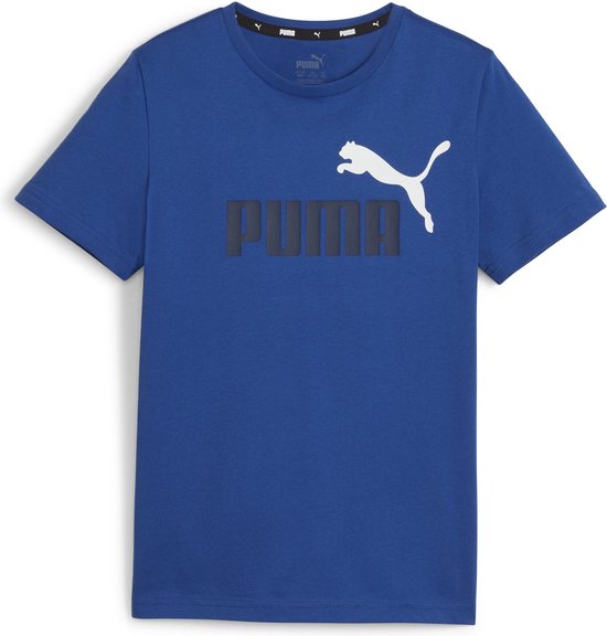 T-shirt PUMA ESS+ 2 Col Logo Tee B FALSE - Cobalt Glaze