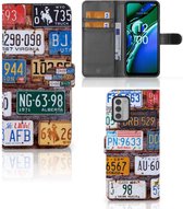 Wallet Book Case Geschikt voor Nokia G42 GSM Hoesje Kentekenplaten