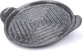 Grillrooster, rond, aluminium, grijs, 25 cm