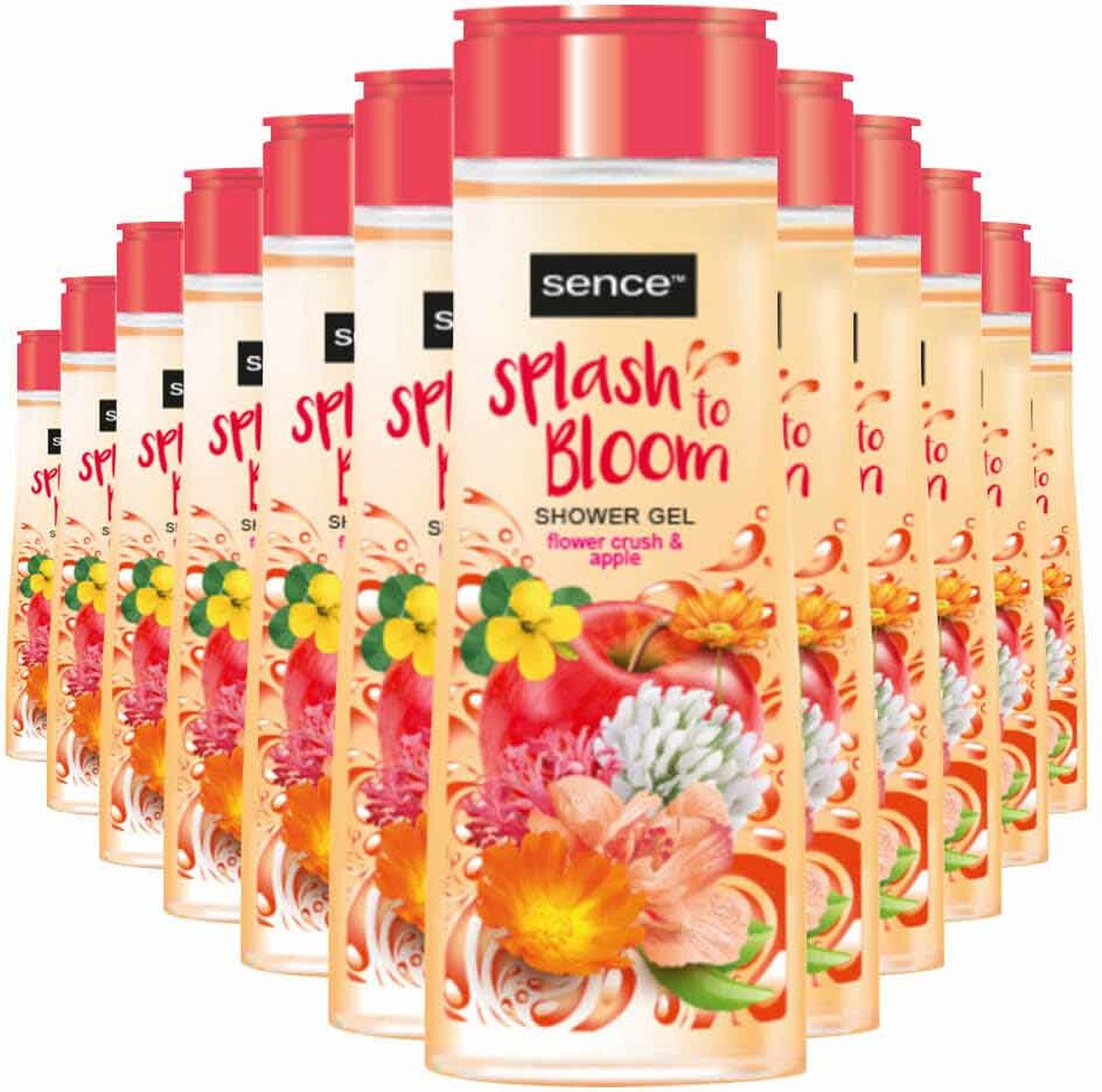 Goedkoopste Sence Flower Crush & Apple Douchegel (Voordeelverpakking) - 12 x 300 ml