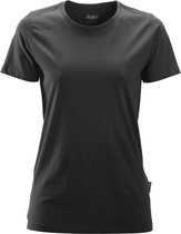 Snickers 2516 Dames T-shirt - Zwart - XXL