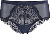 Sapph Ronja High Brief Dames Onderbroek - Black Iris - Maat M