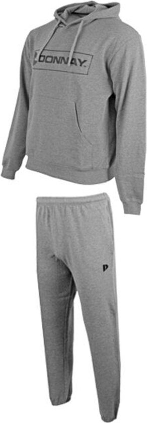 Donnay - Joggingsuit Finn - Joggingpak - Silver-marl (032)- Maat L