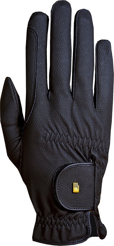 Foto: Handschoen roeck grip black 7 5 paardrij handschoenen