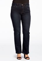 Yoek | Grote maten - dames jeans straight fit - donkerblauw