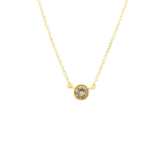 Ketting Black & Brown waxkoord met een mix van houten kralen | Xami Stones