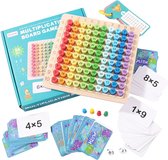 Houten Rekenbordspel - 3-in-1 - Educatief Spel voor Vermenigvuldiging - STEM / Montessori Speelgoed