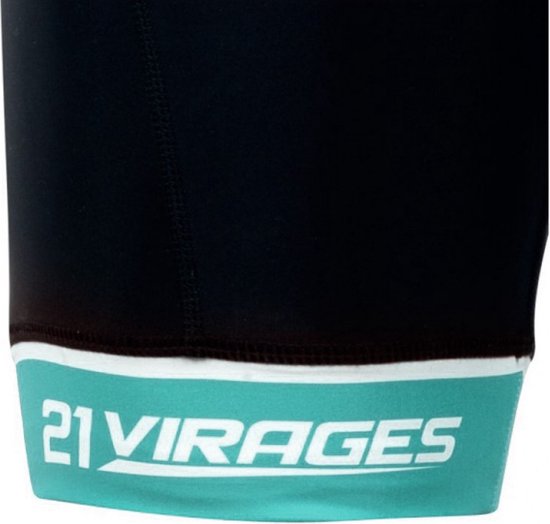 21virages Gopresia fietsbroek kort met bretels - koersbroek Heren Zwart Celeste-XL van 21Virages — afbeelding 3