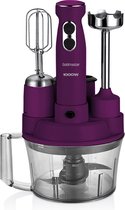 Goldmaster ELENAMAX - GM-7239M - Mixeur plongeant - Acier inoxydable - Robot culinaire - Robot culinaire - Blender - Violet - Violet