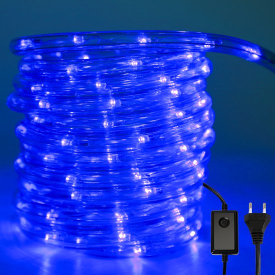 Chaîne lumineuse LED - Guirlandes lumineuses - Guirlandes lumineuses - Chaîne lumineuse intérieure - 30 mètres LED - Fonctionne sur batterie - bleu