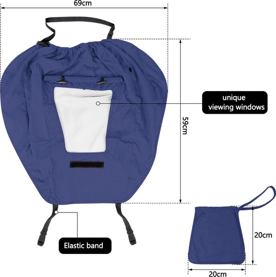 Elastisches universal Sonnensegel, Sonnenschutz UV50 für Kinderwagen – Eichhorn Kinderwagen