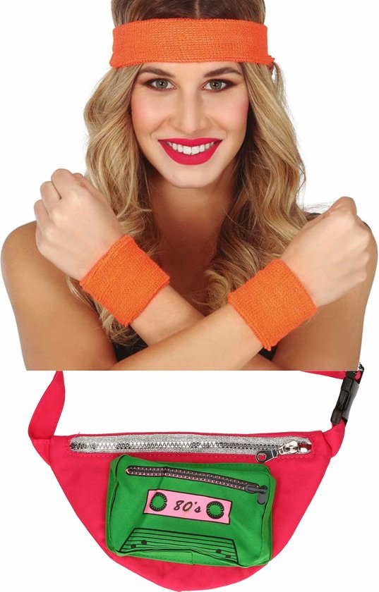 taonganui 9 Stück 80s Sportstirnband mit Armband Schweißband Set Neon 3 taonganui 9 Stück 80s Sportstirnband mit Armband Schweißband Set Neon 3
