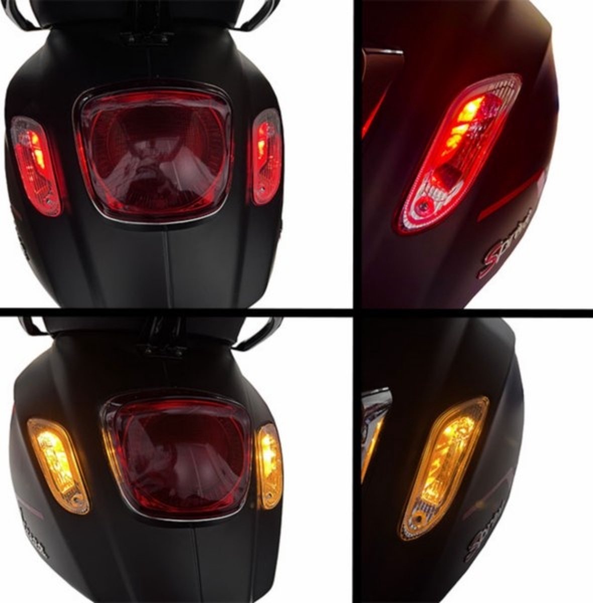 knipperlichtset led achter Power1 Vespa sprint/primavera audi look